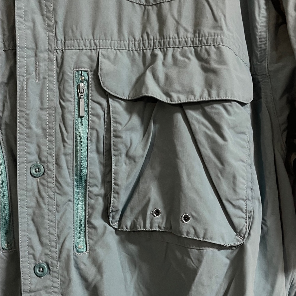 Cabela's Men's Blue Short Sleeve Shirt Jacket - Picture 3 of 6